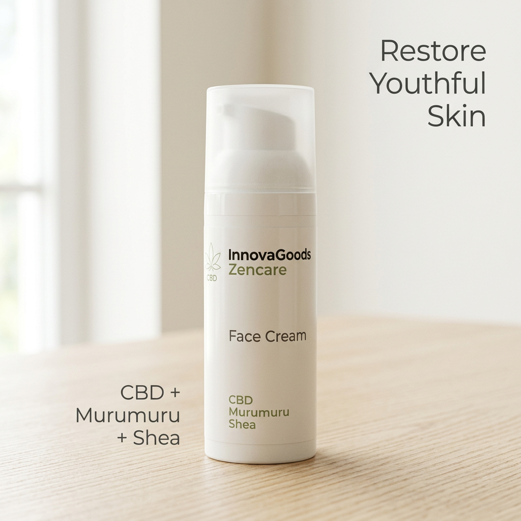 InnovaGoods Zencare Face Cream — crema facial con CBD, murumuru y karité